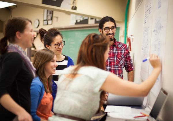 group of students working on a project
