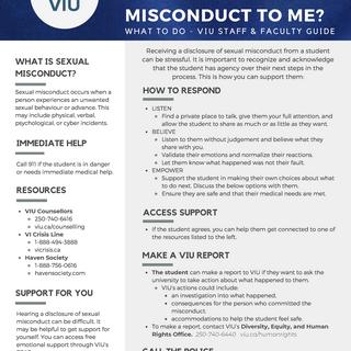 Conduct Sexual Misconduct Employee Info One-pager